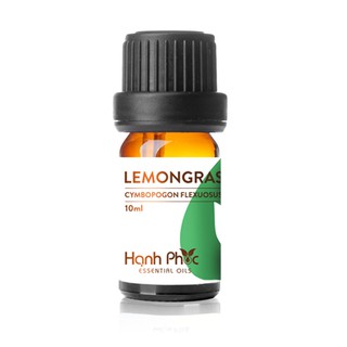 Tinh dầu Sả chanh Hạnh Phúc lemongrass essential oil - tinh dầu thiên nhiên giúp đuổi muỗi, khử mùi, làm thơm phòng 5ml