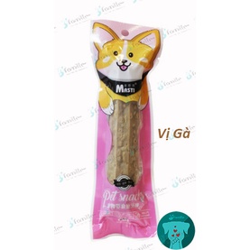 [1 CÁI x 28Gr]Bánh Xốp Bò Gà  JFamille, Làm Sạch Răng Miệng Cho Chó, Bổ Sung Canxi, Loại Bỏ Mảng Bám, JF158