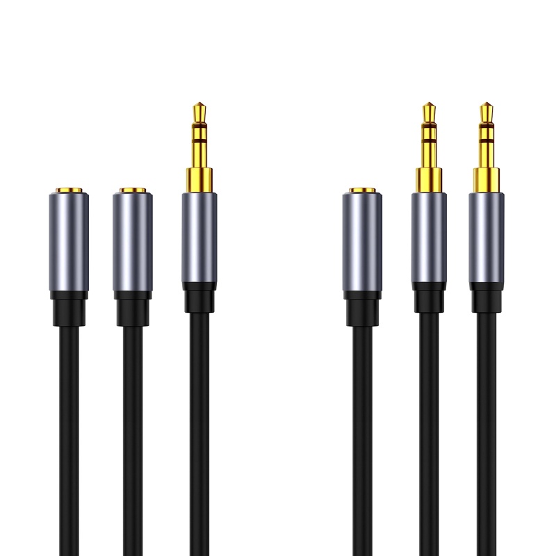 Bộ Chia Tai Nghe 3.5mm Female Sang 2 Dual 3.5mm Male AUX