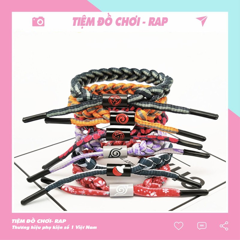 Vòng tay các biểu tượng trong truyện tranh Naruto dạng rút vừa với mọi size tay
