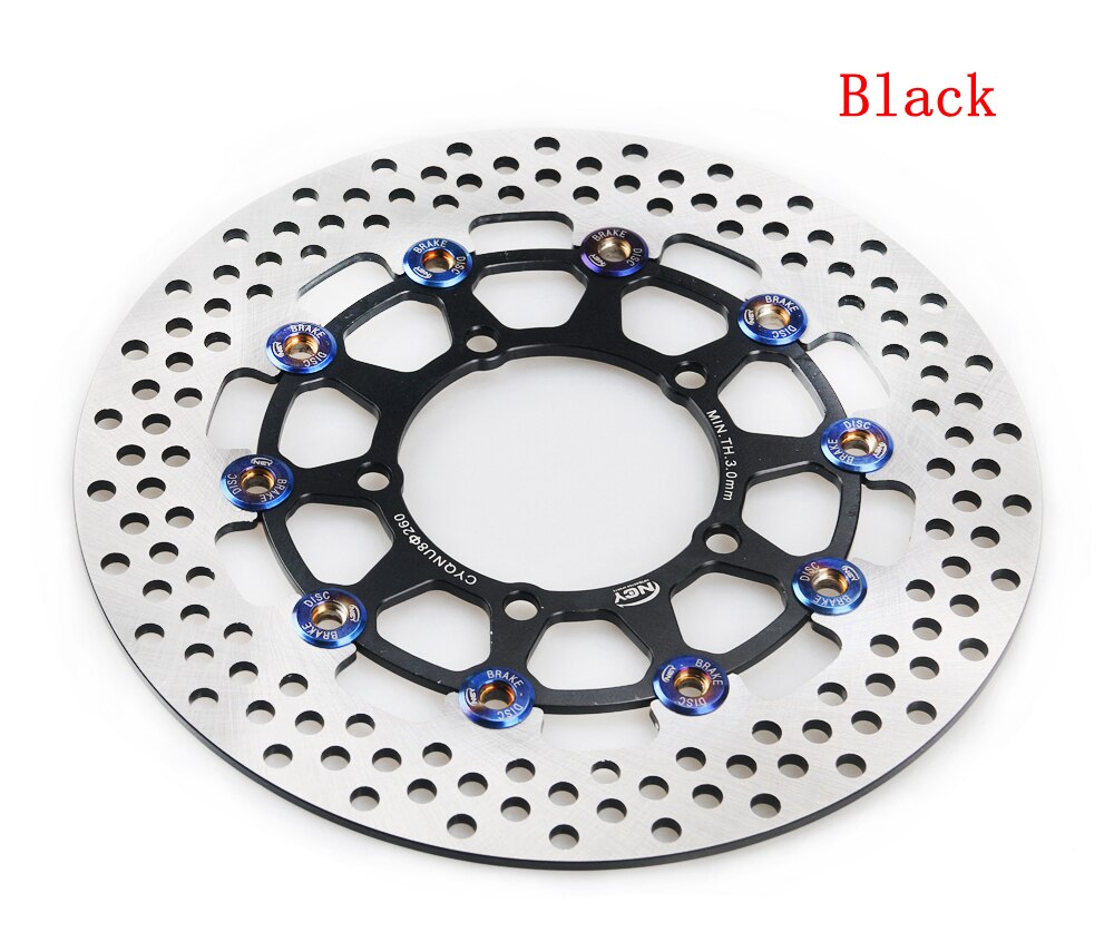 5 lỗ lắp xe máy 260mm hợp kim nhôm phanh đĩa phanh đĩa phanh làm mát nhanh phanh đĩa trước và sau