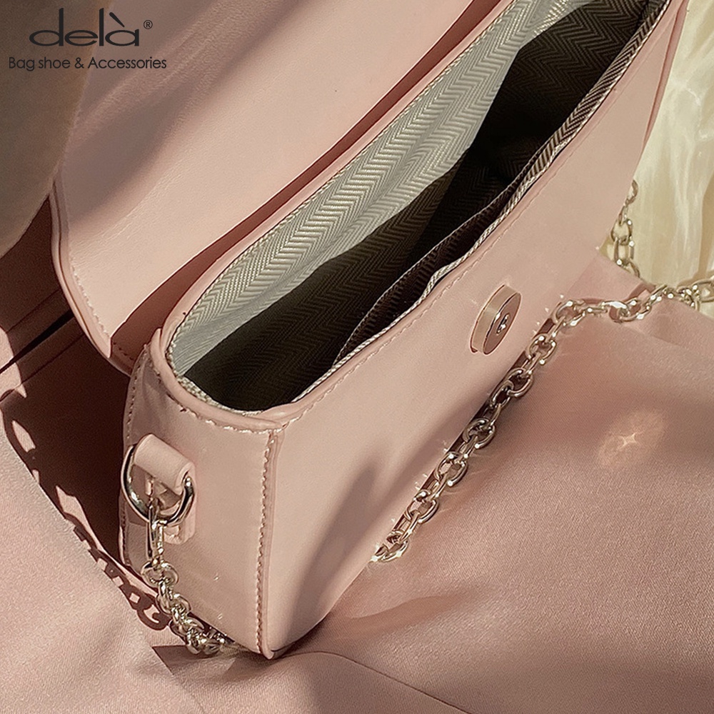 Dela Túi Đeo Chéo Hình Vuông Nhỏ Màu Sắc Tương Phản Phong Cách Hàn Quốc 2022 Cho Nữ