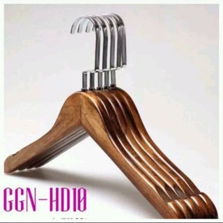 Móc gỗ đầu tròn treo quần áo