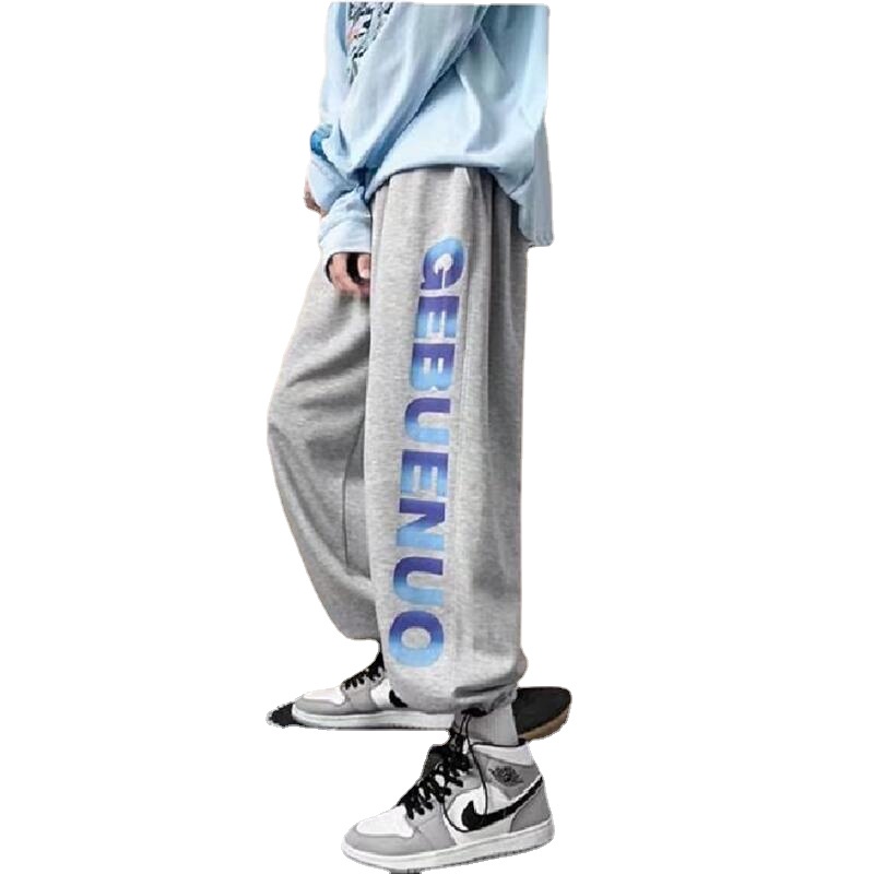 Quần thể thao ống rộng nhuộm màu phong cách Nhật Bản thời trang cho nam size M-5XL