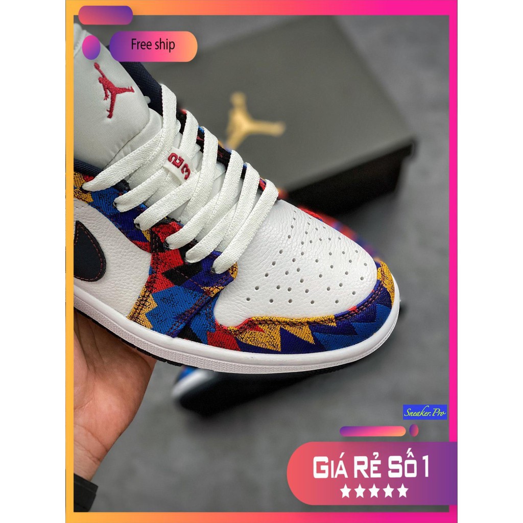 (FULL BOX + QUÀ TẶNG) Giày thể thao sneaker Air Jordan 1 Low Nothing But Net cổ thấp siêu đẹp dành cho nam và nữ | BigBuy360 - bigbuy360.vn