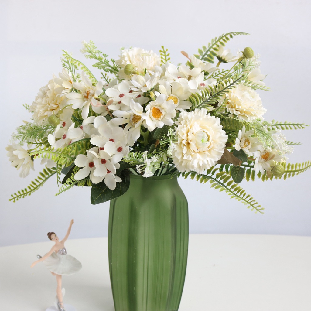 (Bất Ngờ) Hoa Cẩm Tú Cầu Giả Không Phai Màu Trang Trí Tiệc Tùng