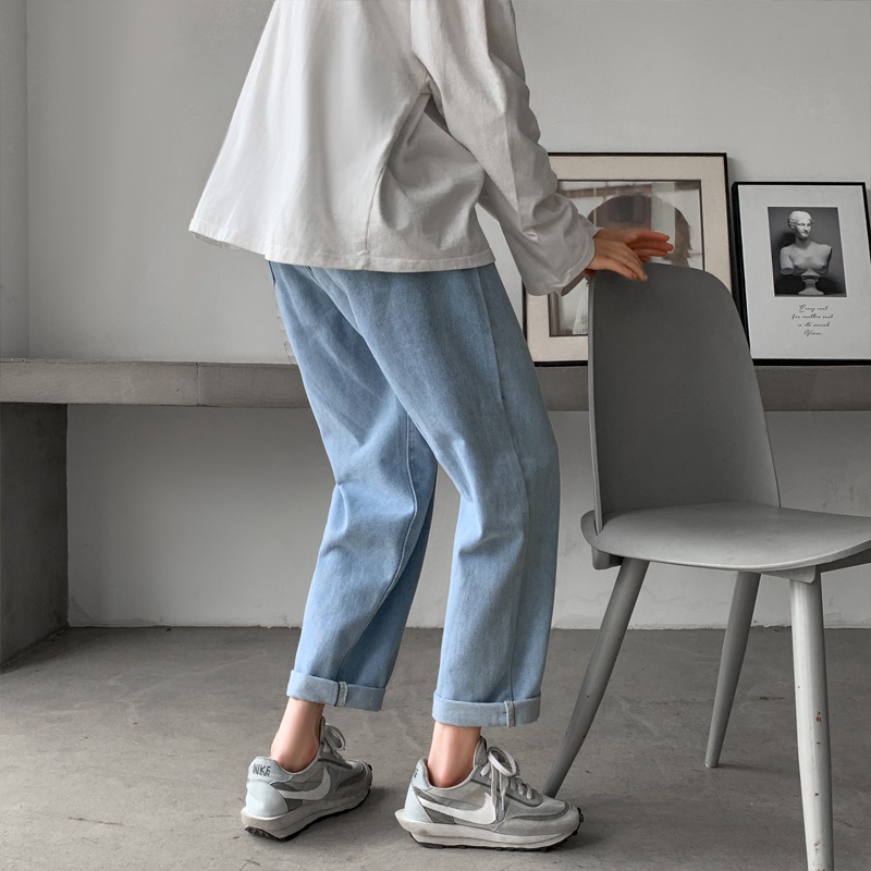 Quần jeans IFNICEFUTURE ống rộng dài thời trang Hàn Quốc cho nam