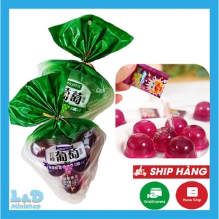 Thạch nho nổ coolqi 122g - thạch nho siêu ngon tặng kèm gói kẹo nổ ăn vặt siêu hot
