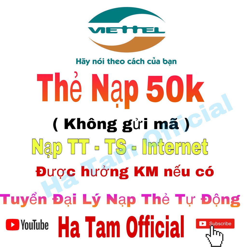 Thẻ điện thoại Viettel 50
