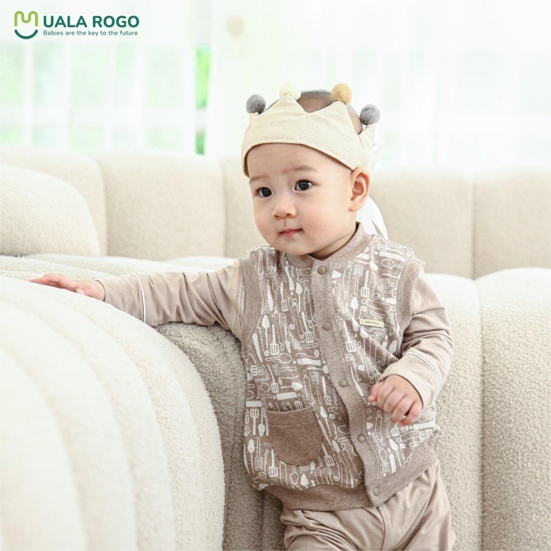 Áo gi lê UALAROGO hoạ tiết chất nỉ thu đông