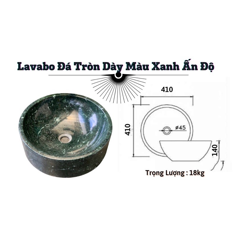 Bồn Rửa Mặt - Lavabo Tròn Dày Cao Cấp | BigBuy360 - bigbuy360.vn