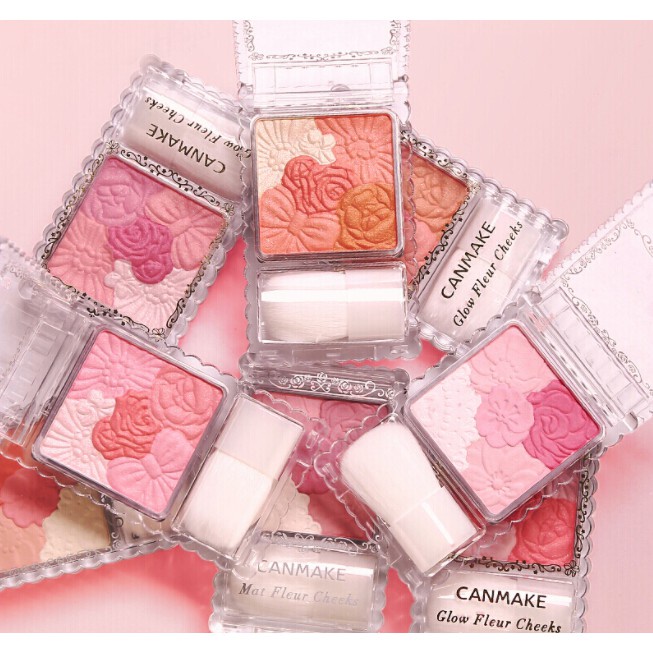 Phấn Má Hồng Canmake Tokyo Glow Fleur Cheeks 02