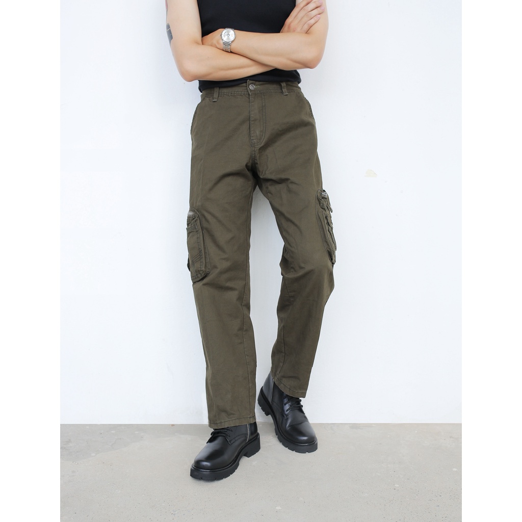 Giày Combat boots JOG04 - da bò nguyên tấm , đế tăng chiều cao 4,5cm