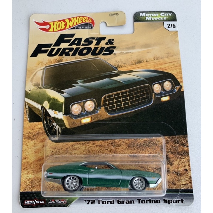 Xe Hot Wheels ‘72 Ford Gran Torino Sport Fast Furious 4