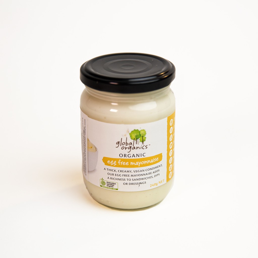 Sốt Vegan Mayonnaise hữu cơ Không Trứng Global Organics 240g