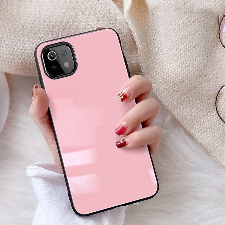 Ốp Lưng XIAOMI MI 11, MI 11 Lite, MI 11 LITE 5G NE  Mặt kính gương sáng bóng cao cấp
