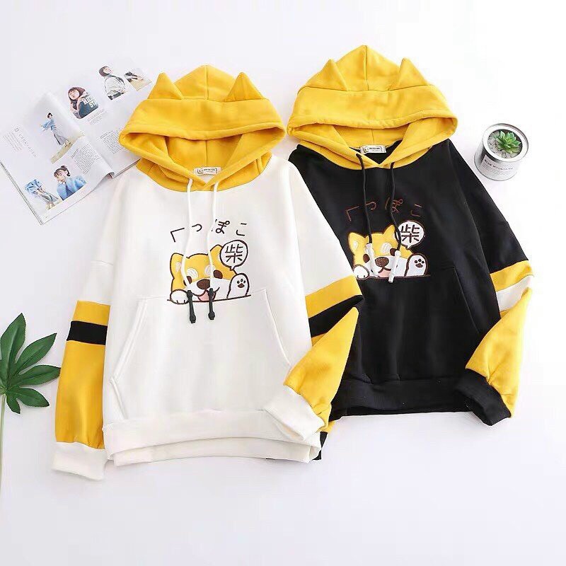 Nikafashion Áo Hoodie Nón Unisex Nam Nữ Chất Vải Nỉ Freesize 1 kích cỡ Form Dáng Rộng Dưới 65kg Mặc Đẹp S.H.I.B.A | BigBuy360 - bigbuy360.vn