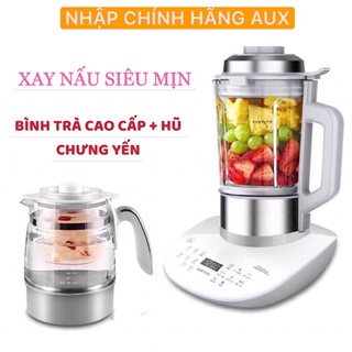 Máy làm sữa hạt AUX mẫu kèm Bình trà và hũ chưng yến