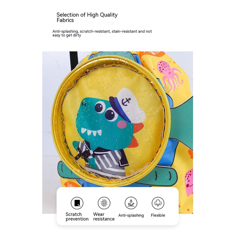 Balo Hai Lớp Chống Thấm Nước Họa Tiết Hoạt Hình Dễ Thương Cho Học Sinh