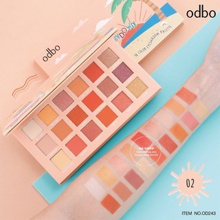 Bảng Phấn Mắt Odbo Sundown Thái Lan 18 Ô