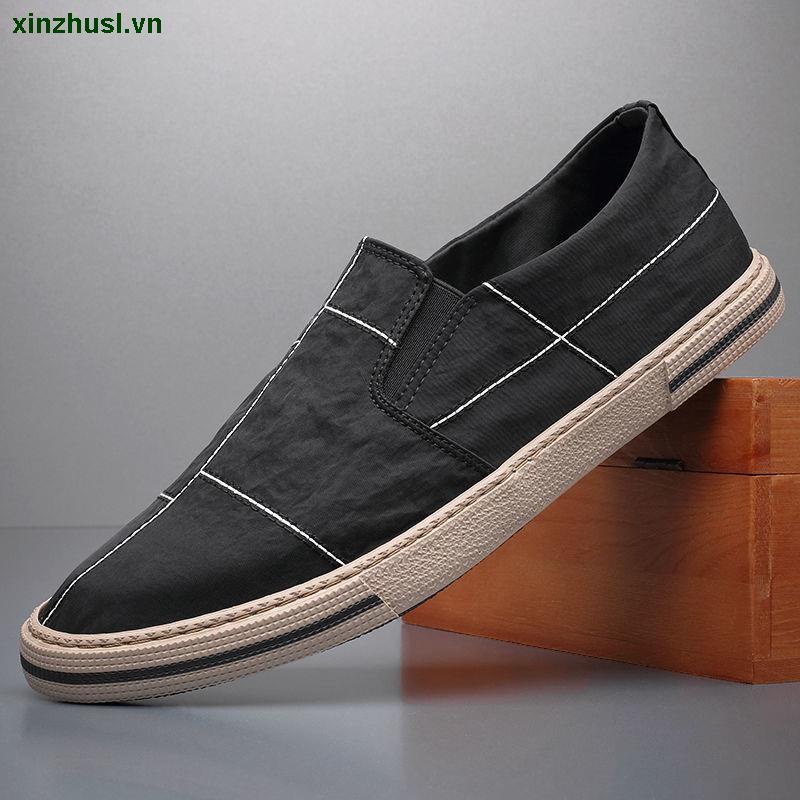 Giày lười canvas thoáng khí thời trang dành cho nam