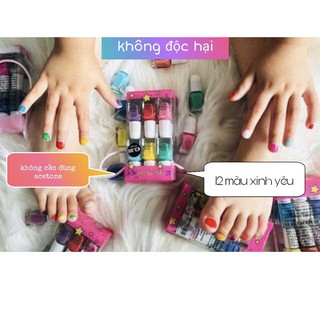Set 12 sơn móng tay Primark cho bé