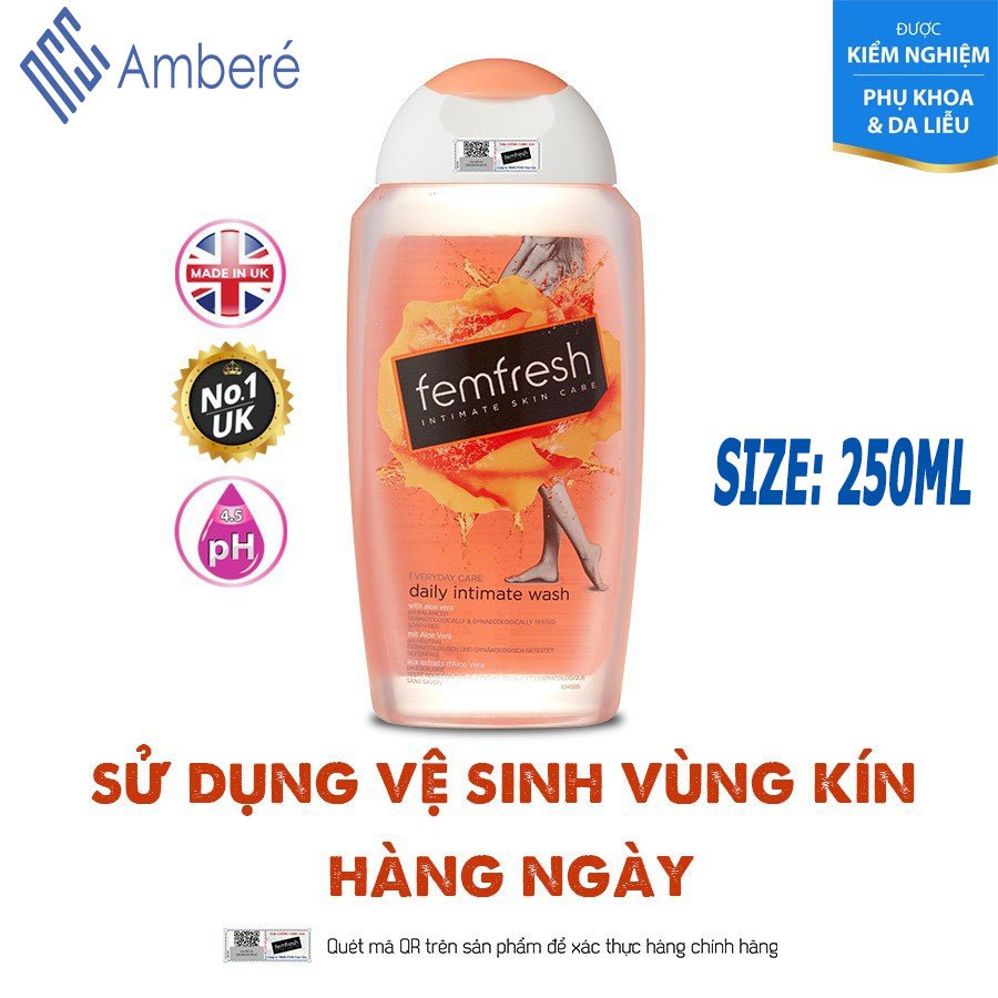 Dung dịch vệ sinh dùng hằng ngày Femfresh Cam Femfresh Daily Intimate Wash 250ml UK