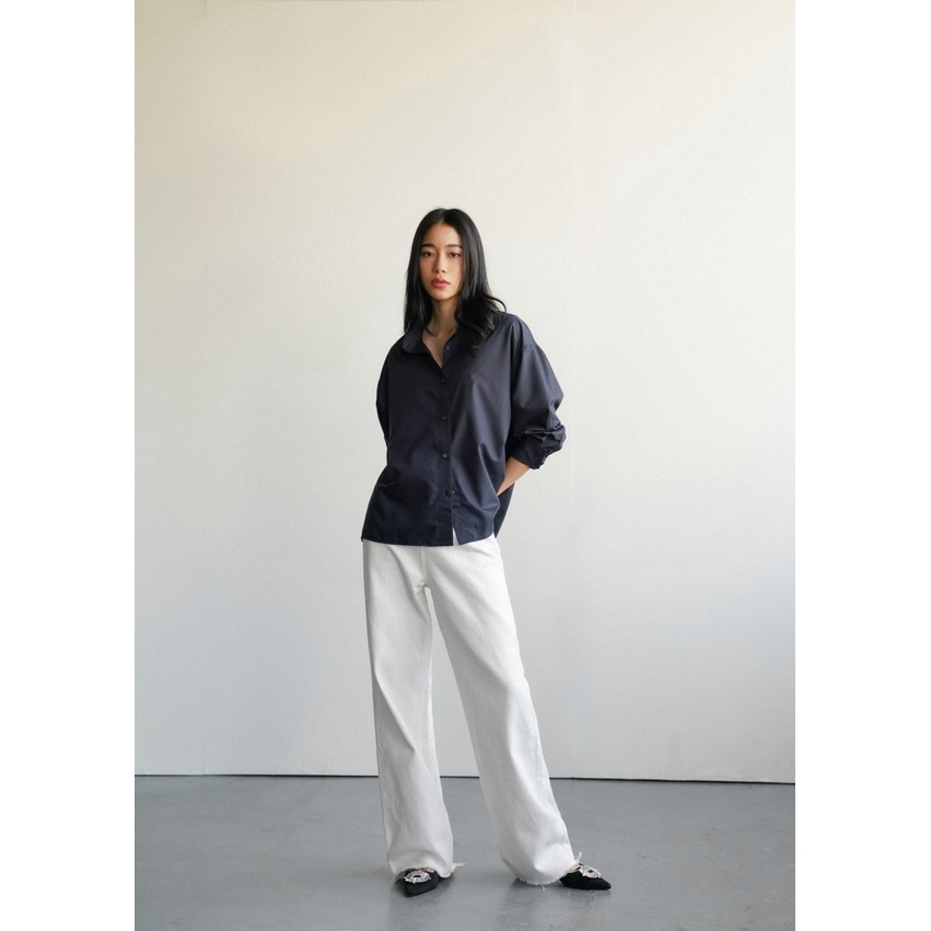 Áo sơ mi nữ dài tay dáng oversized nhiều màu_MONOTALK T10001FT