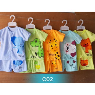 Combo 5 bộ đồ ngắn tay cho bé - mẫu c02