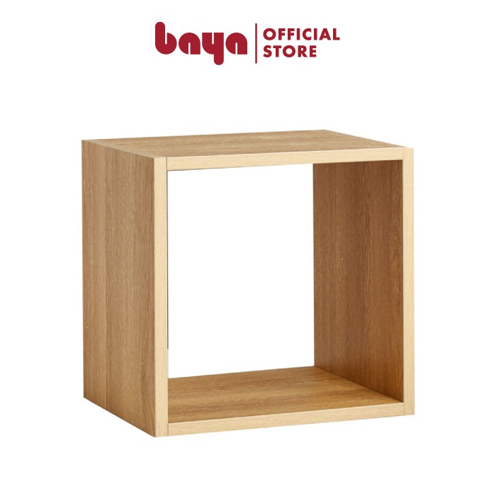 Kệ để sách đa năng tổ ong 1 ô vuông BAYA SUND MFC nhiều màu sắc kích thước D30xW37.1xH37.1