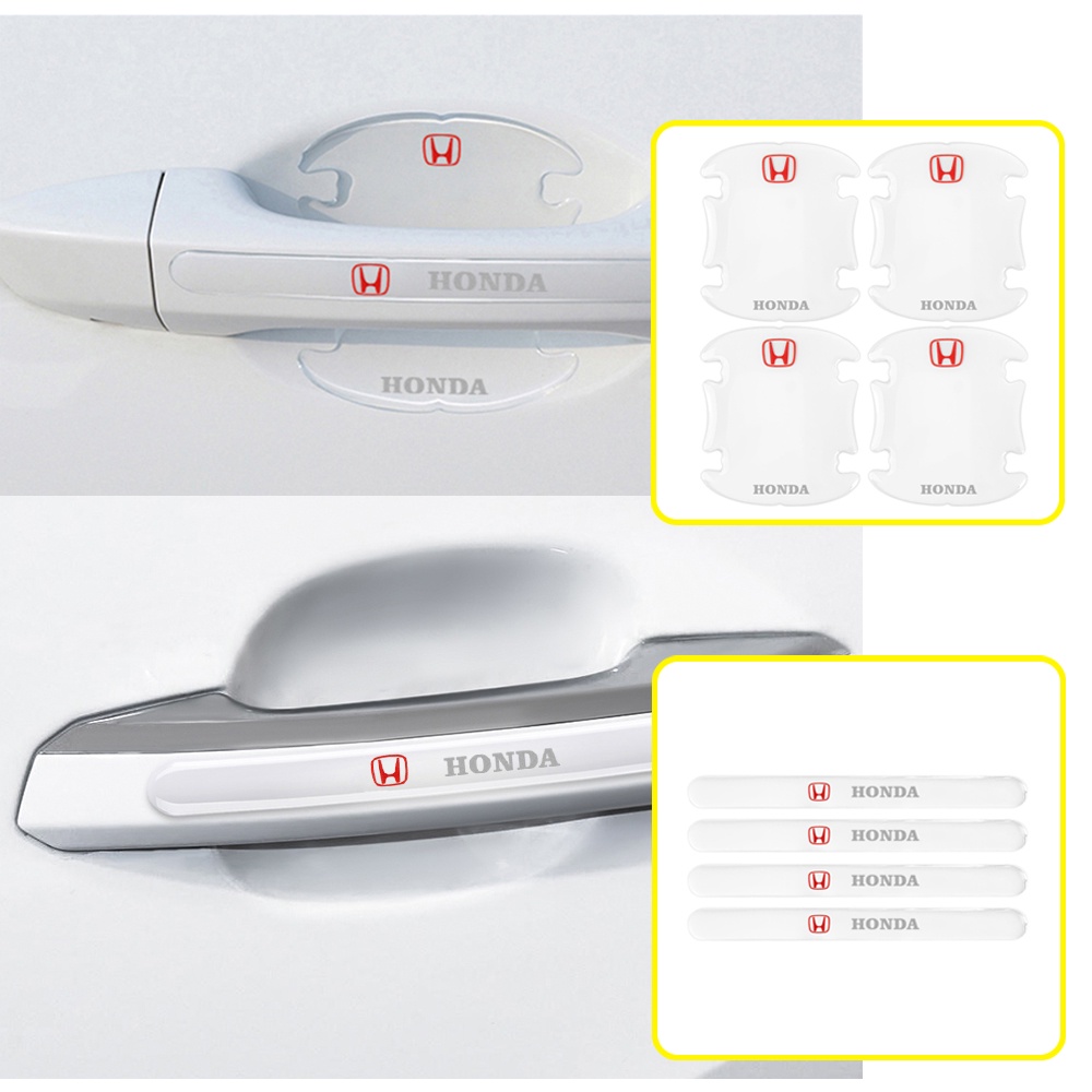 Miếng dán tay nắm cửa xe hơi trong suốt chống va chạm cho Honda