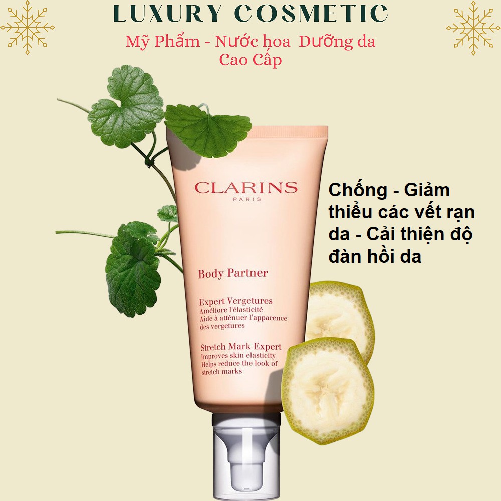 Kem rạn chuyên sâu CLARINS Stretch Mark Expert  mẫu mới - cải thiện độ đàn hồi da 175ml