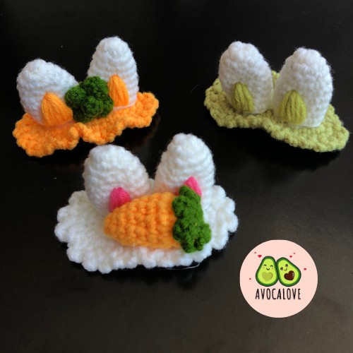 Kẹp Tóc Len Handmade - Nhận Làm Theo Yêu Cầu