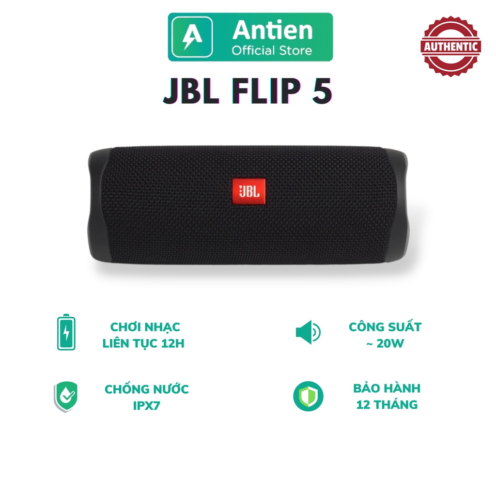 Loa bluetooth JBL Flip 5 Chính Hãng | Hàng nguyên seal bảo hành PGI | Có kháng nước