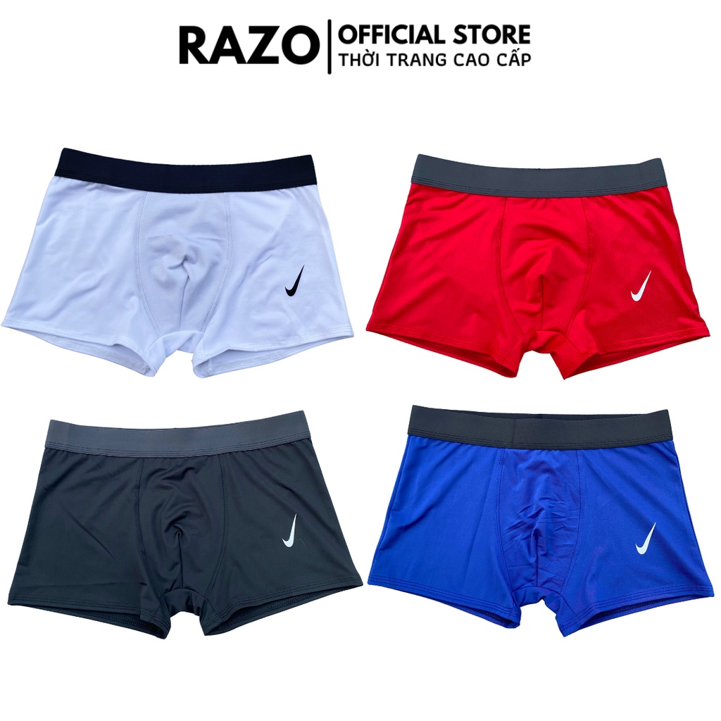 Quần Sịp Nam Boxer Thun Lạnh Co Dãn, Boxer Nam Combo 4 Cái NK-03.