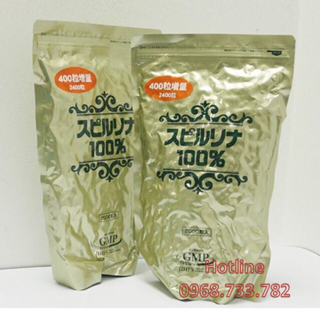 Tảo xoắn spirurila túi 2400 viên | BigBuy360 - bigbuy360.vn