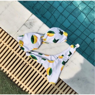 Bikini 2 mảnh áo quây nơ sexy quả chanh
