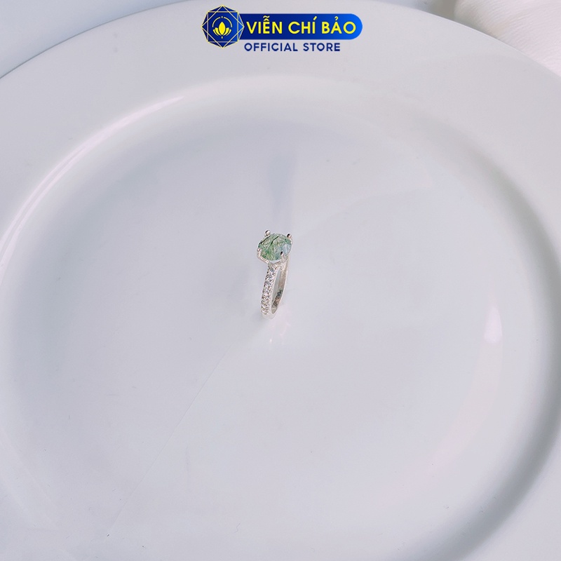 Nhẫn bạc nữ tóc xanh chất liệu bạc 925 thời trang phụ kiện trang sức nữ Viễn Chí Bảo N600028-1