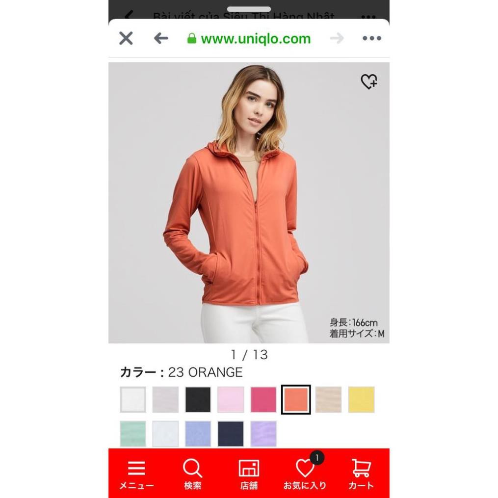 💥💥💥 SALE KỊCH SÀN ÁO CHỐNG NẮNG CHẤT THUN LẠNH AIRSM UNIQLO NHẬT 2019 CHO NỮ ྇