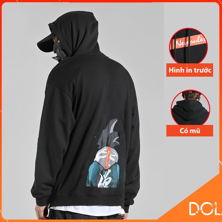 Áo hoodie Nam nữ in hình songoku cá tính phong cách street style hàn quốc cá tính New