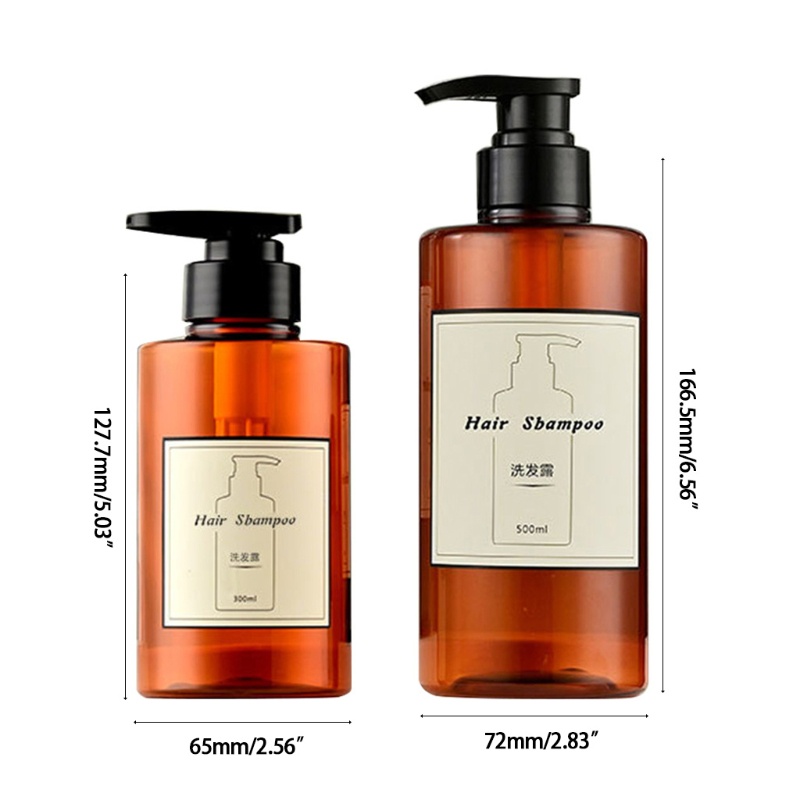 Set 3 Chai Nhựa Rỗng Dạng Bơm Dung Tích 300 500ML Sa