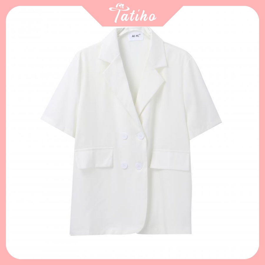 [Hàng Xịn, Giá Tốt]  Áo Vest Tay Cộc ( Áo Blazer ) Dáng Rộng Chất Mát Phong Cách Thời Trang Hottrend - Mã AK005