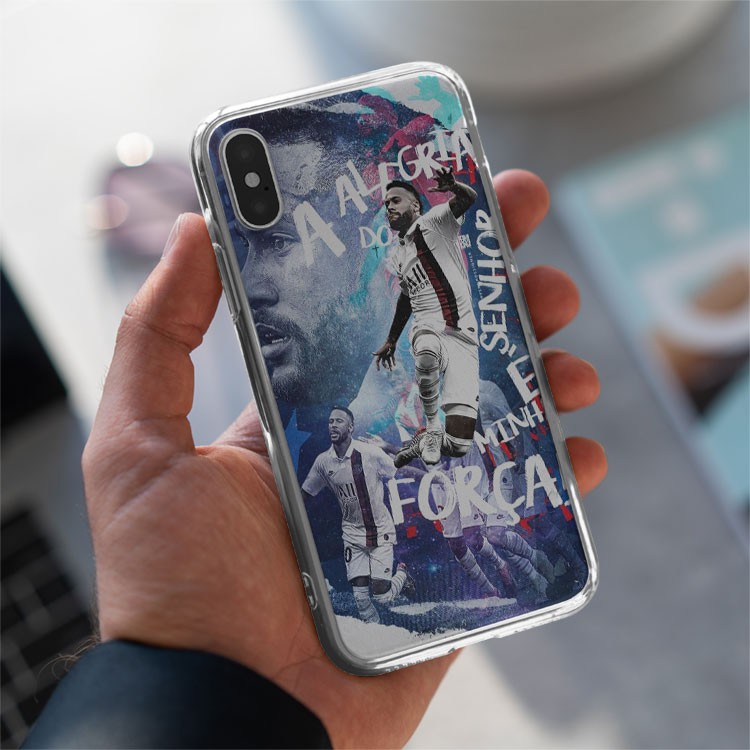 Ốp lưng Neymar Jr FB SPORT ăn mừng bàn thắng Ốp iphone CLB PSG cho IP 5 đến IP 12 pro max BAR20210093