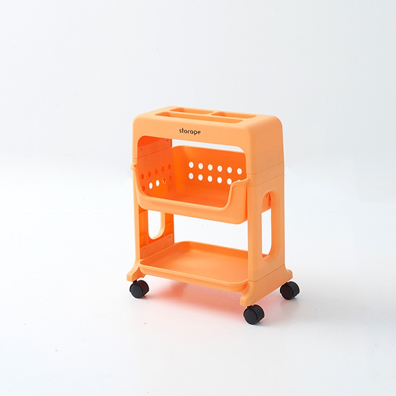 Kệ Di Động Nhiều Tầng Có Bánh Xe Đẩy Đựng Đồ Dùng Nhà Bếp / Phòng Tắm