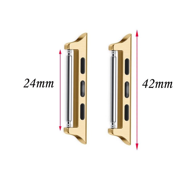 Khớp Nối Dây Đồng Hồ Bằng Kim Loại 44mm 40mm 42mm 38mm Cho iWatch Series 5 / 4 / 3 / 2 / 1