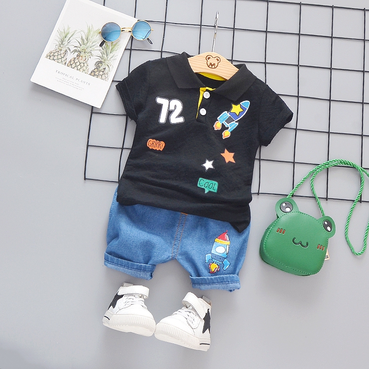Set áo thun polo/ quần dành cho bé 0-5 tuổi