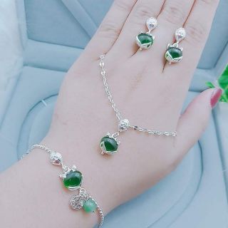 Bộ hồ ly chất liệu bạc ta đủ màu