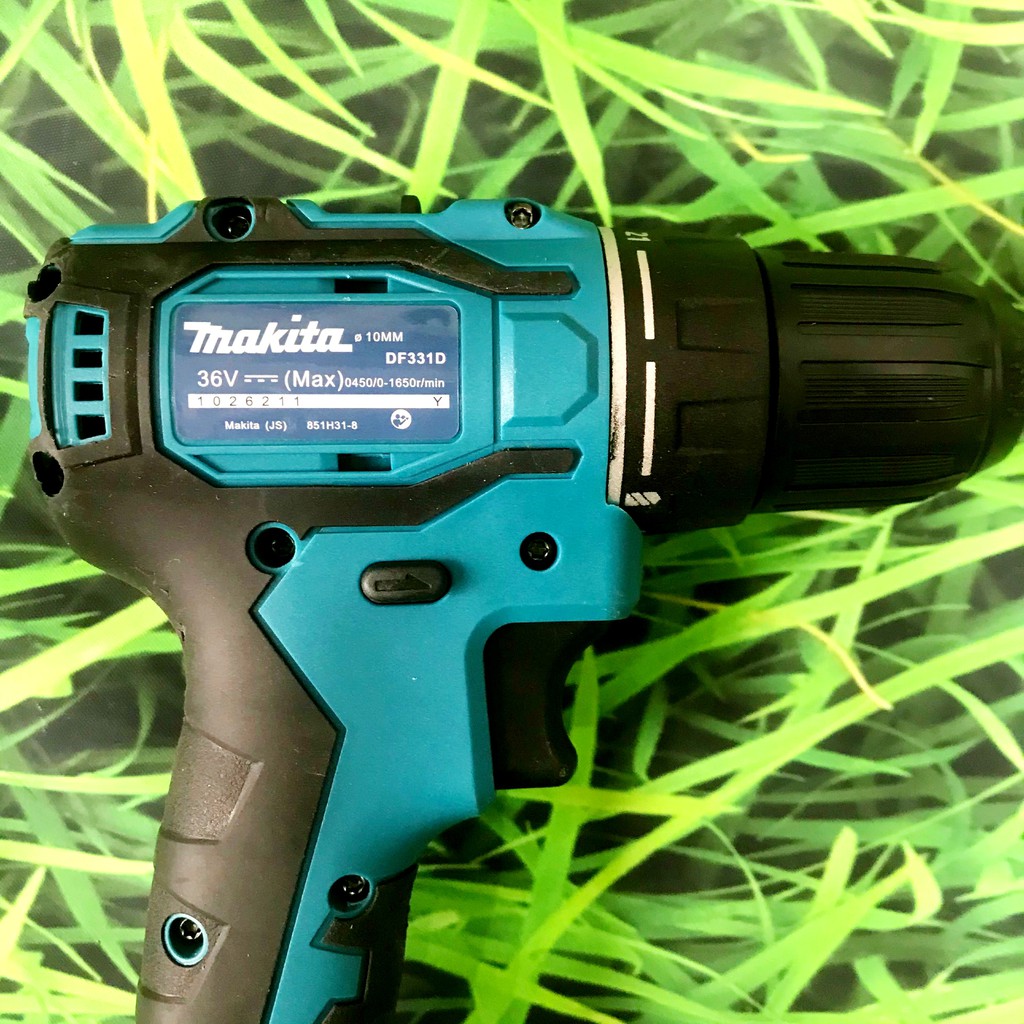 Máy khoan pin chạy từ 36v Makita không chổi than lõi đồng, 2 pin, tặng phụ kiện