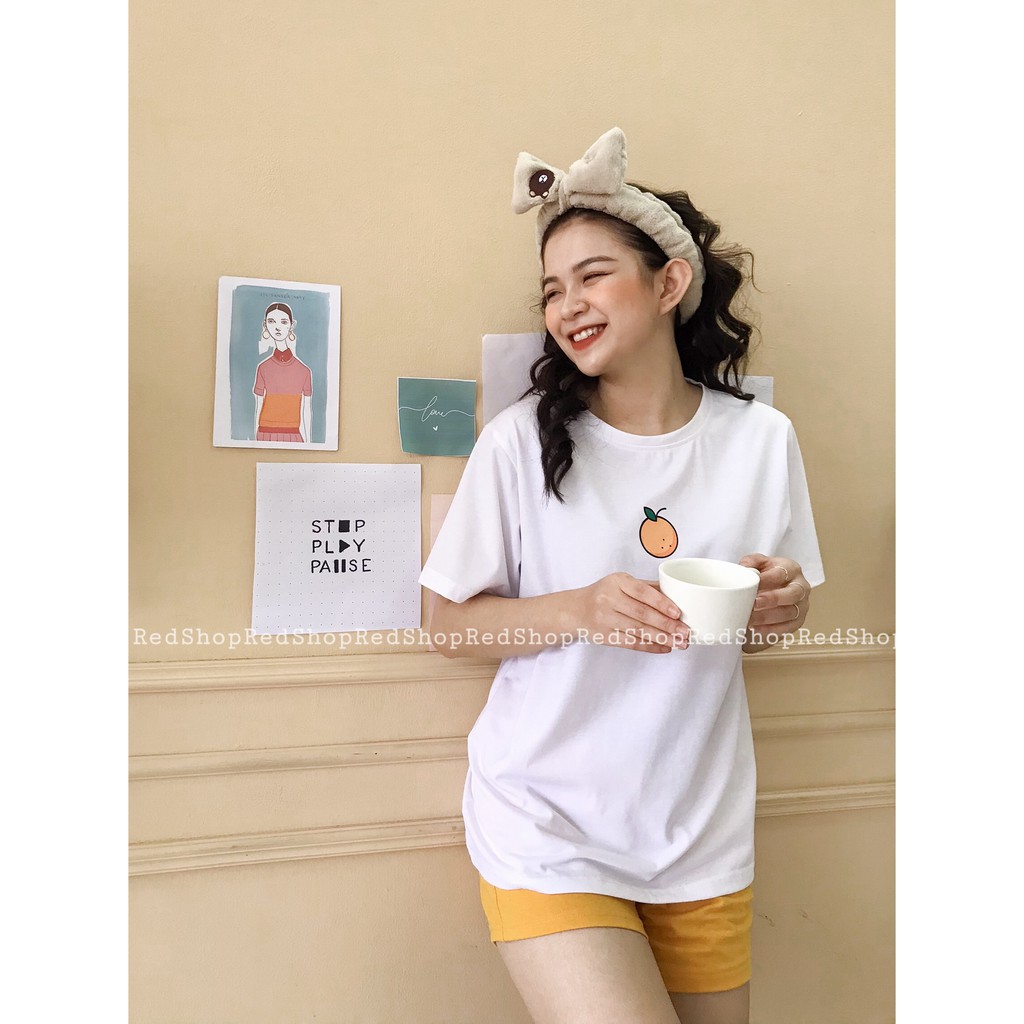 Bộ ngủ nữ mặc nhà phong cách Hàn Quốc họa tiết Homy hoa quả chất đũi mịn vải mát không nhăn REDSHOP | BigBuy360 - bigbuy360.vn