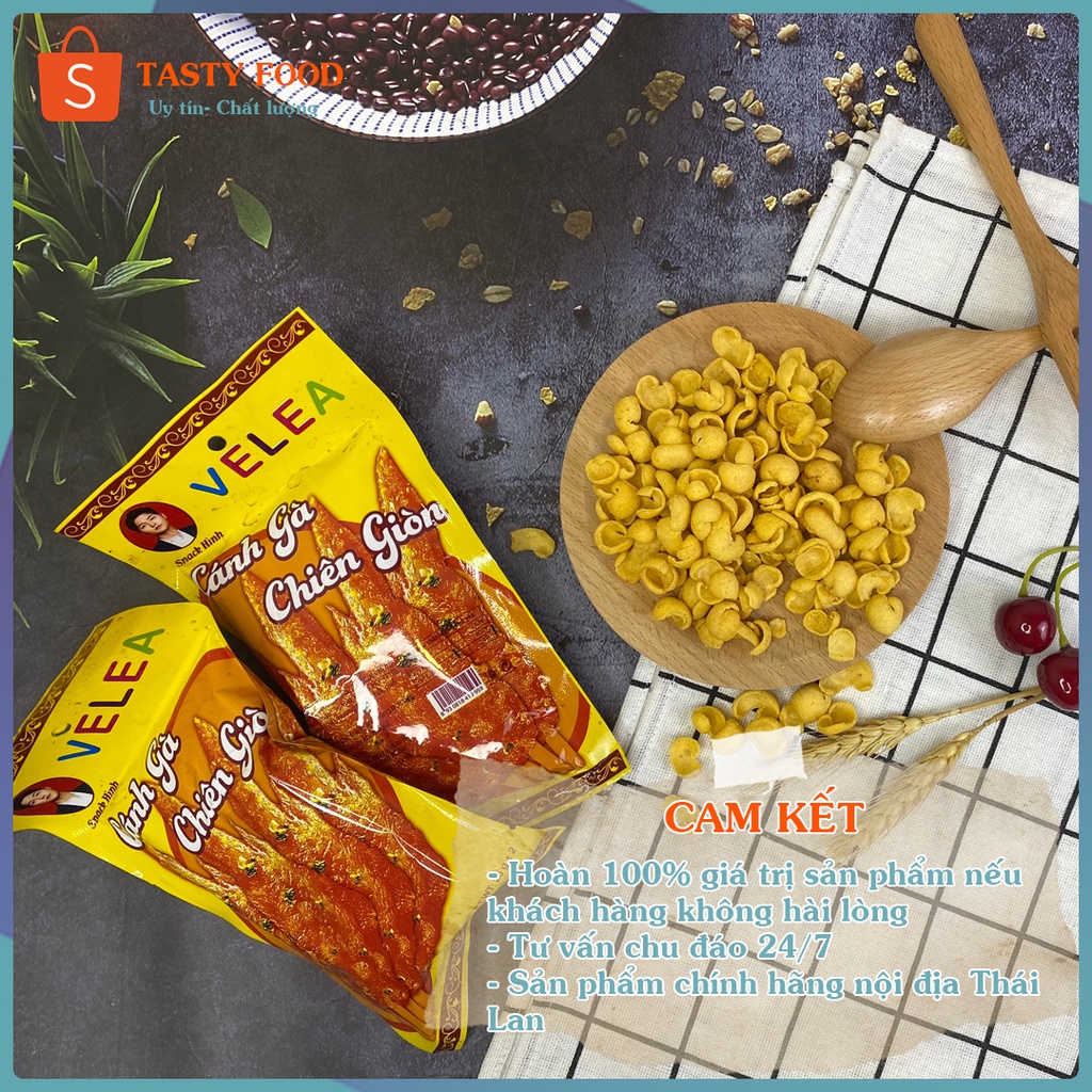 Bim bim cánh gà gói 25g, snack cánh gà chiên giòn đồ ăn vặt tasty food